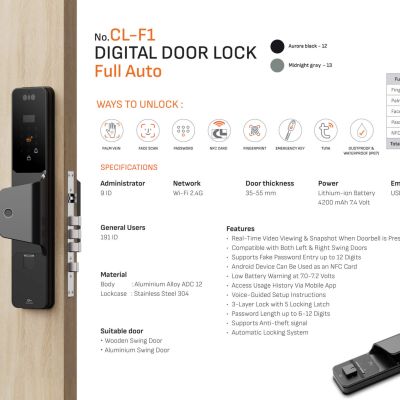 DIGITAL DOOR LOCK Full Auto CL-F1